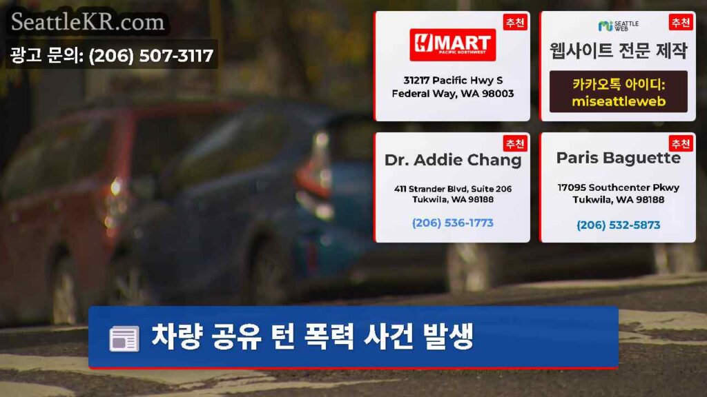 차량 공유 턴 폭력 사건 발생