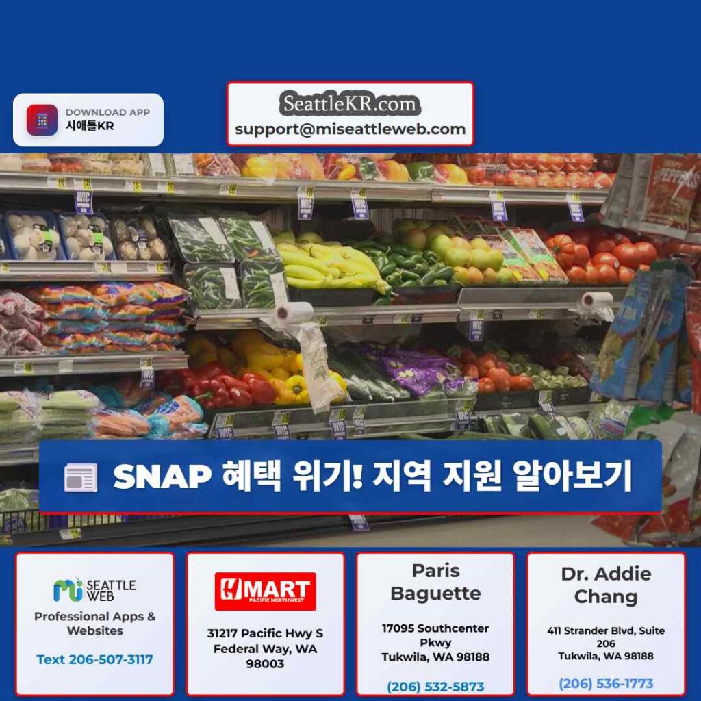 SNAP 혜택 위기! 지역 지원 알아보기