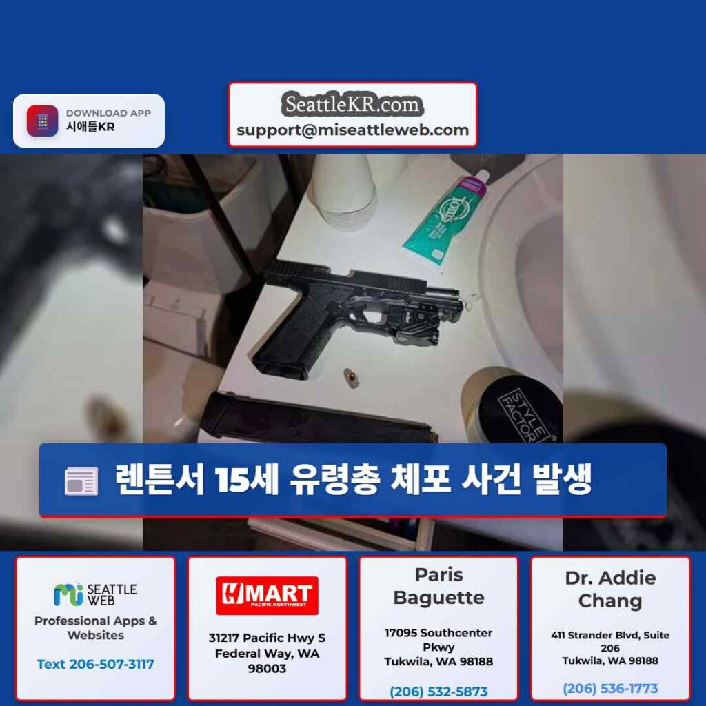 렌튼서 15세 유령총 체포 사건 발생