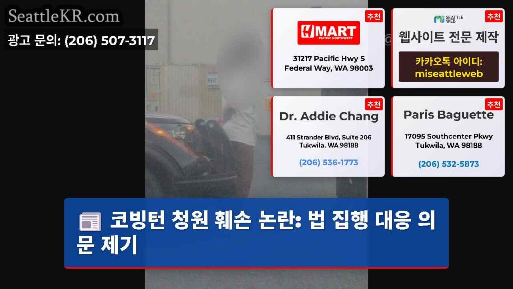 코빙턴 청원 훼손 논란: 법 집행 대응 의문 제기