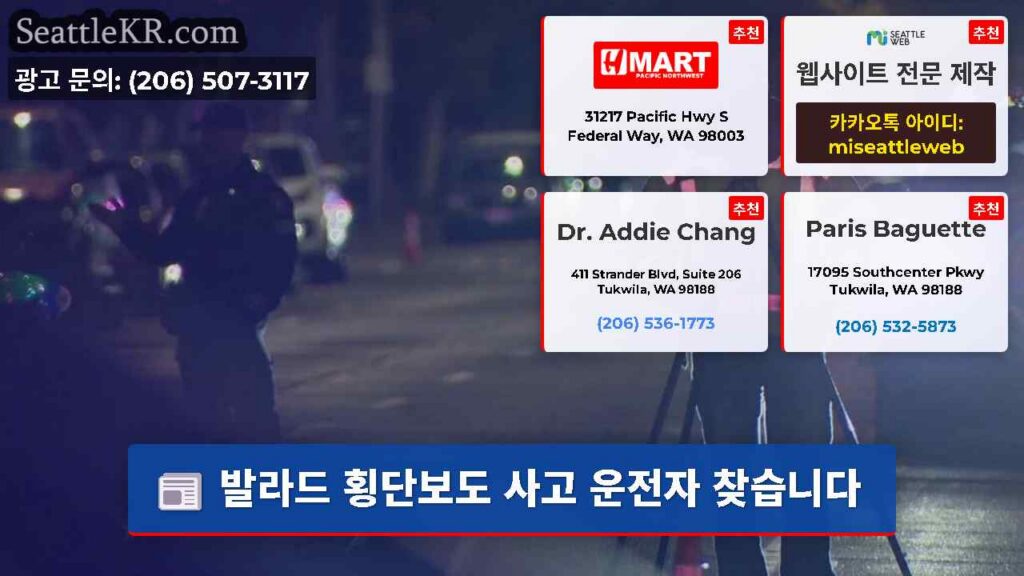 발라드 횡단보도 사고 운전자 찾습니다