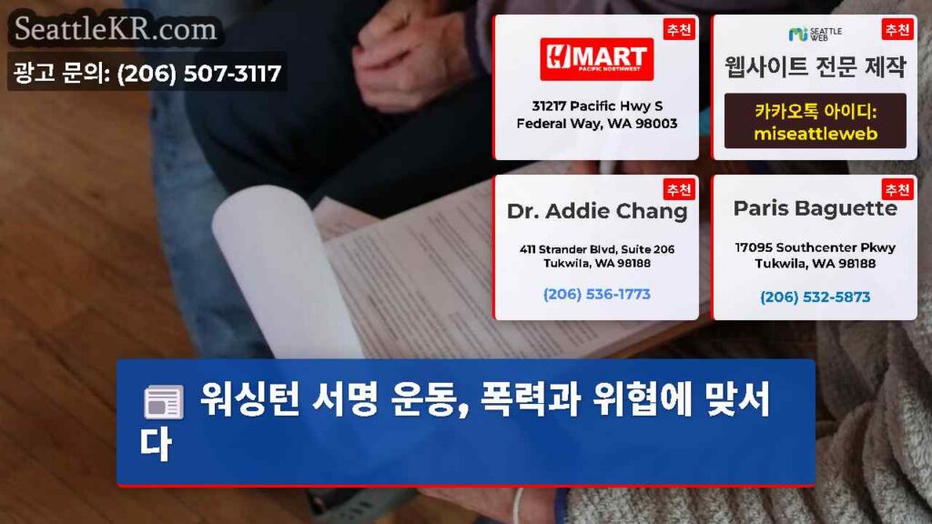 워싱턴 서명 운동, 폭력과 위협에 맞서다