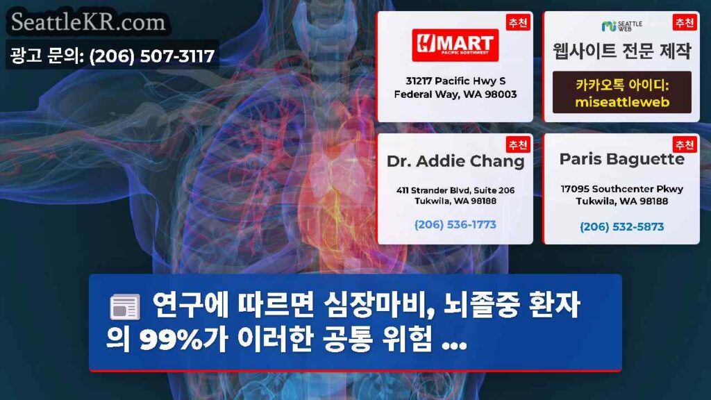 연구에 따르면 심장마비, 뇌졸중 환자의 99%가 이러한 공통 위험 ...