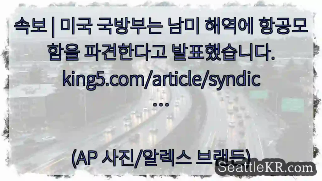 속보 | 미국 국방부는 남미 해역에 항공모함을 파견한다고