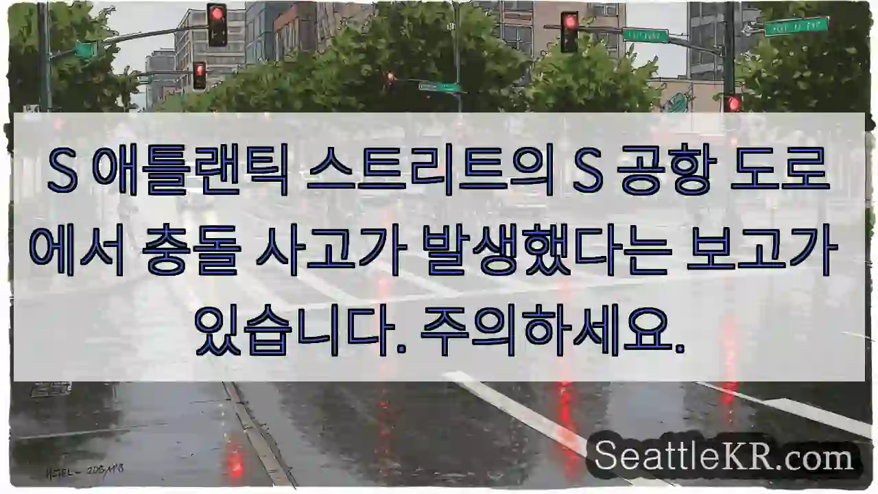 S 애틀랜틱 스트리트의 S 공항 도로에서 충돌 사고가 발생했다는 보고가 있습니다.