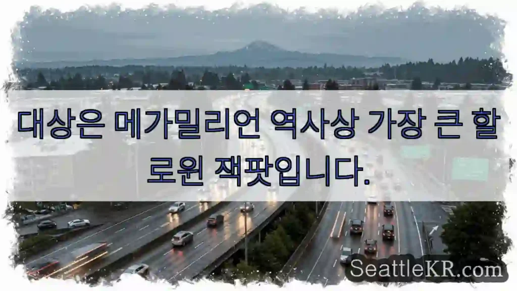 대상은 메가밀리언 역사상 가장 큰 할로윈 잭팟입니다.