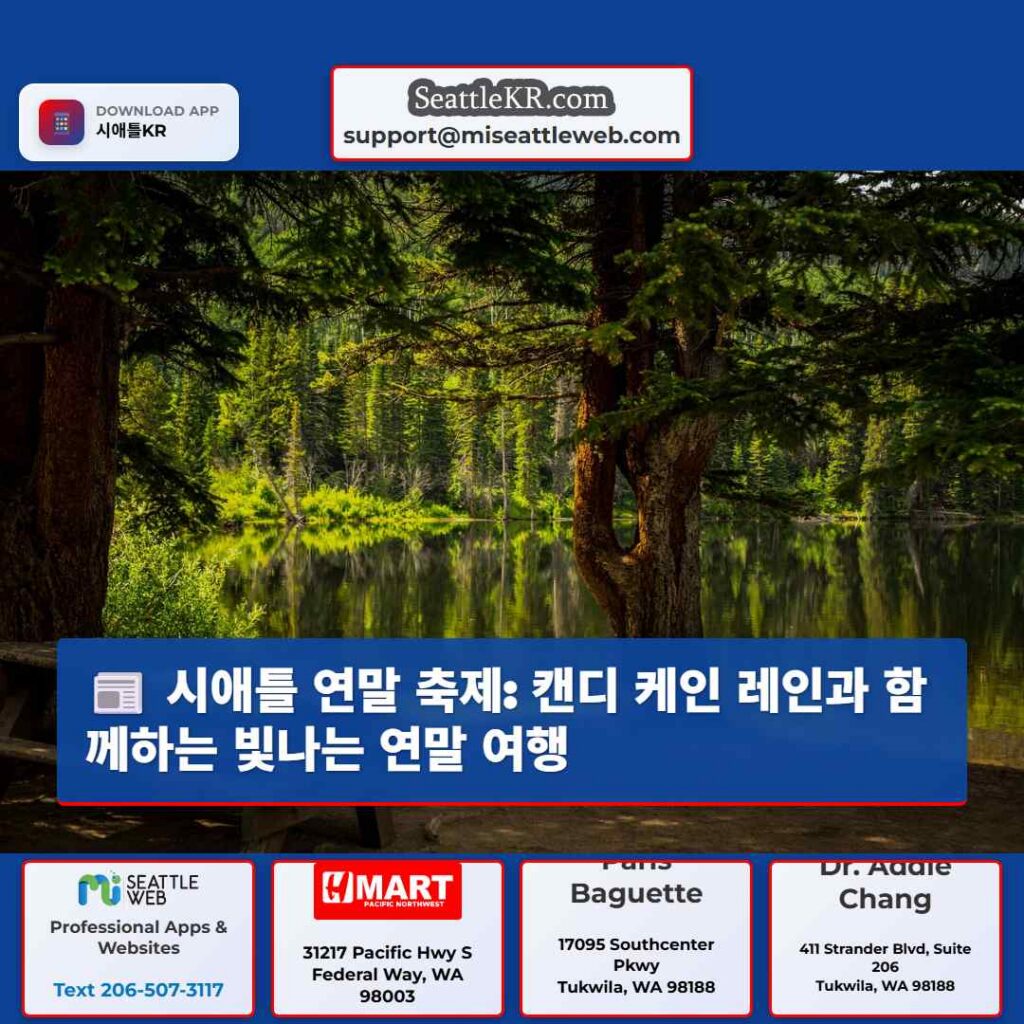 시애틀 연말 축제: 캔디 케인 레인과 함께하는 빛나는 연말 여행