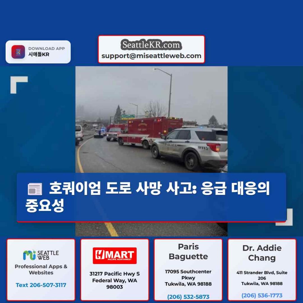 호쿼이엄 도로 사망 사고: 응급 대응의 중요성