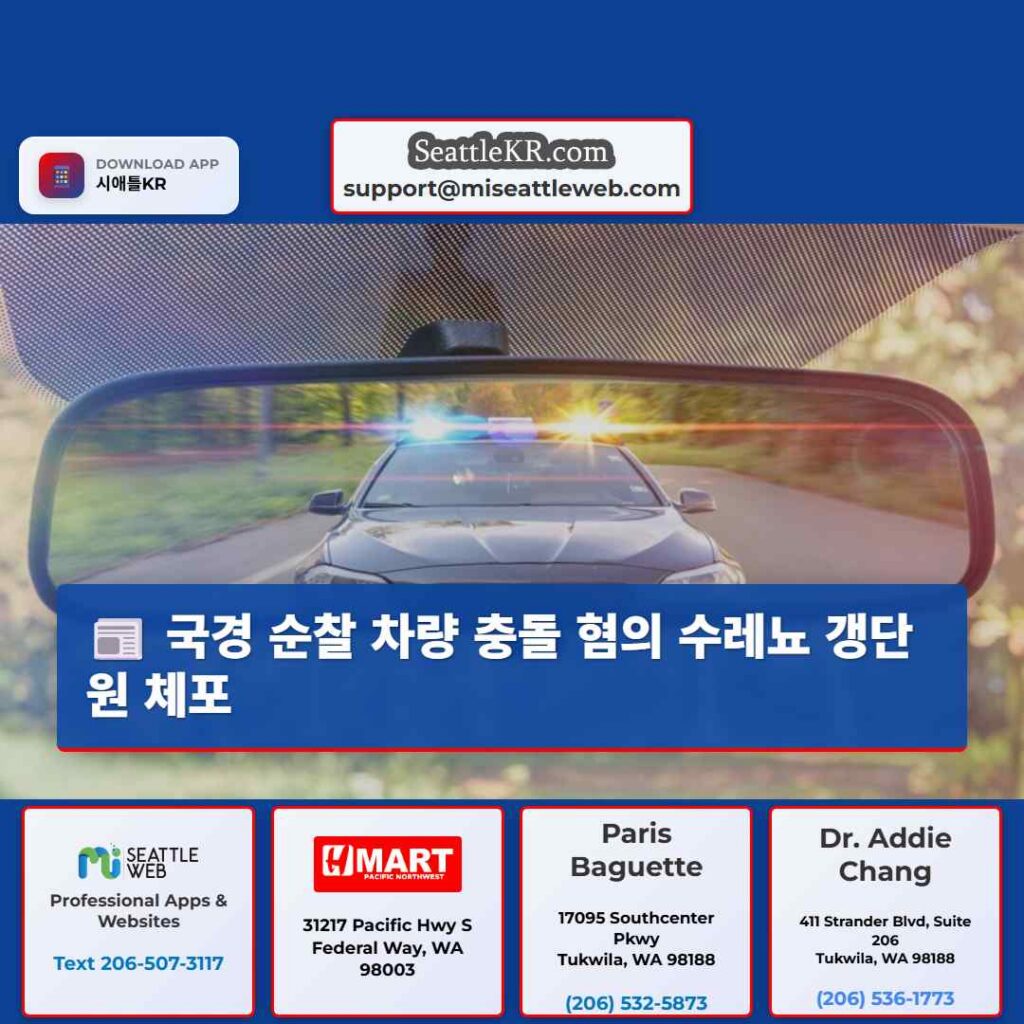 국경 순찰 차량 충돌 혐의 수레뇨 갱단원 체포