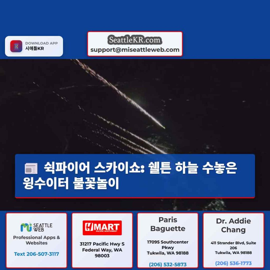 쉭파이어 스카이쇼: 쉘튼 하늘 수놓은 윙수이터 불꽃놀이