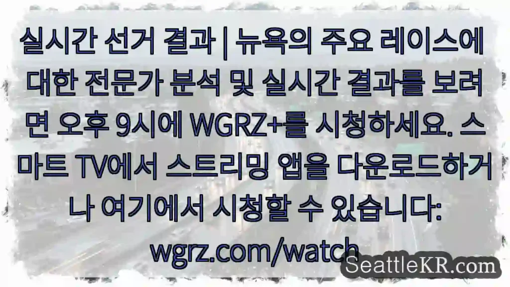 실시간 선거 결과 | 뉴욕의 주요 레이스에 대한 전문가 분석 및 실시간 결과를 보려면
