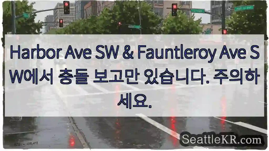 Harbor Ave SW & Fauntleroy Ave SW에서 충돌 보고만 있습니다.
