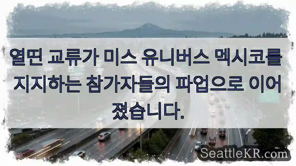 열띤 교류가 미스 유니버스 멕시코를 지지하는 참가자들의 파업으로 이어졌습니다.