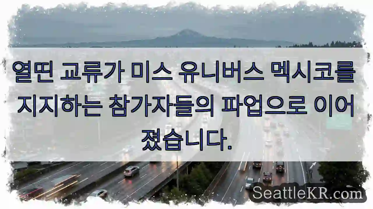 열띤 교류가 미스 유니버스 멕시코를 지지하는 참가자들의 파업으로 이어졌습니다.