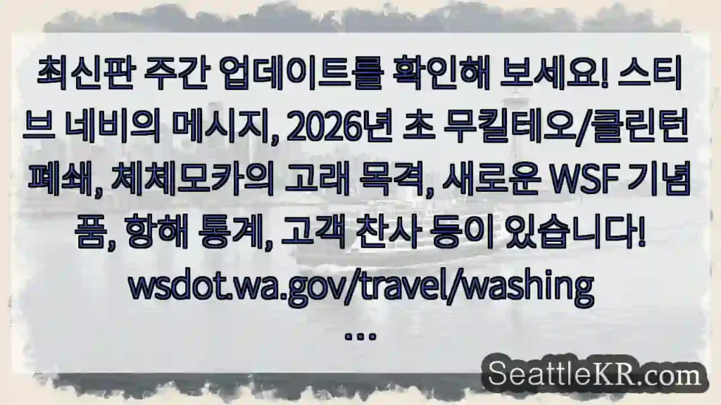 최신판 주간 업데이트를 확인해 보세요! 스티브 네비의 메시지, 2026년 초