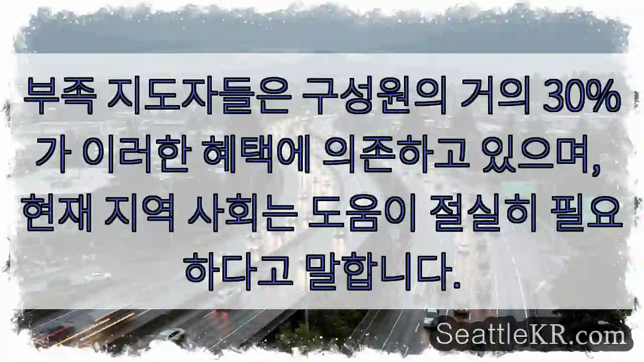부족 지도자들은 구성원의 거의 30%가 이러한 혜택에 의존하고 있으며, 현재 지역 사회는