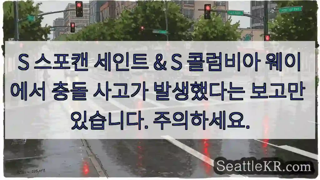 S 스포캔 세인트 & S 콜럼비아 웨이에서 충돌 사고가 발생했다는 보고만 있습니다.