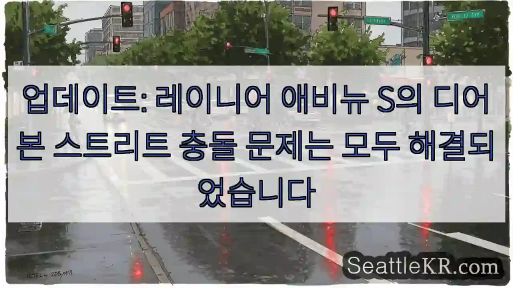 업데이트: 레이니어 애비뉴 S의 디어본 스트리트 충돌 문제는 모두 해결되었습니다