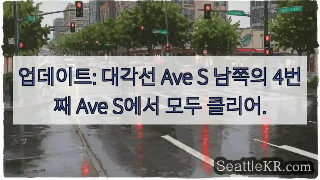 업데이트: 대각선 Ave S 남쪽의 4번째 Ave S에서 모두 클리어.