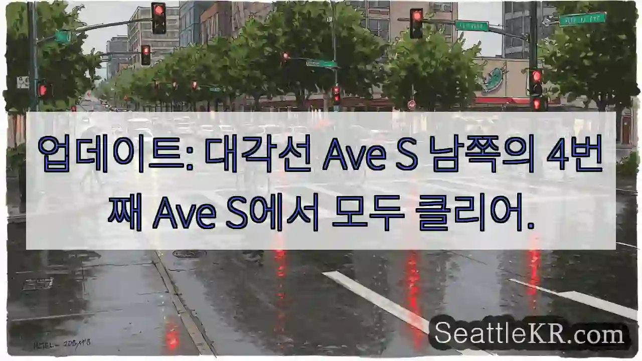 업데이트: 대각선 Ave S 남쪽의 4번째 Ave S에서 모두 클리어.