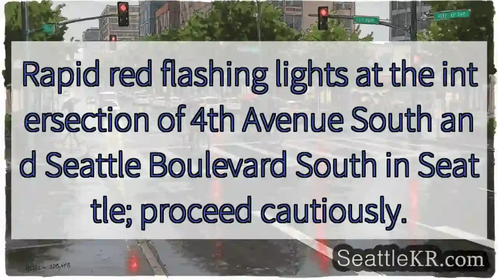 Red Flashing Lights: Caution Ahead