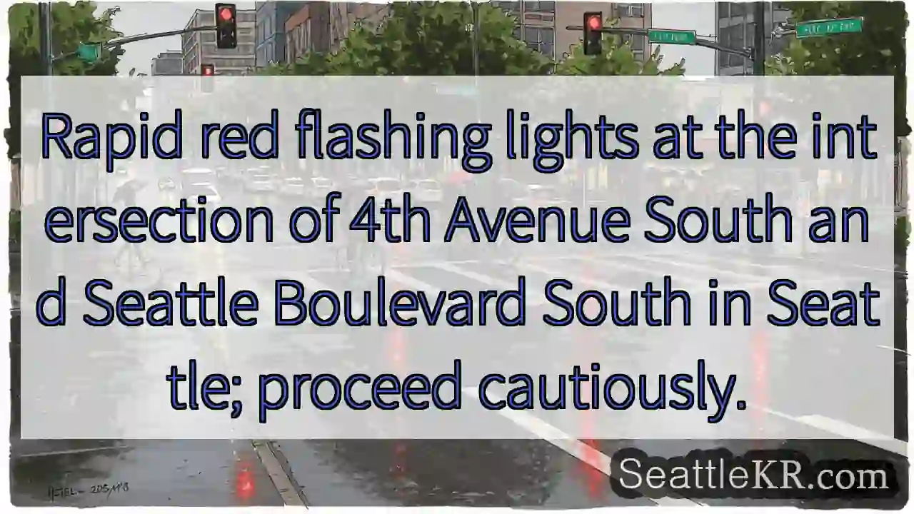 Red Flashing Lights: Caution Ahead