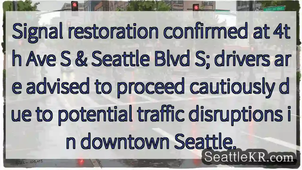 Restoration underway, proceed cautiously downtown.