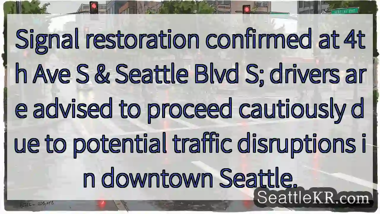 Restoration underway, proceed cautiously downtown.