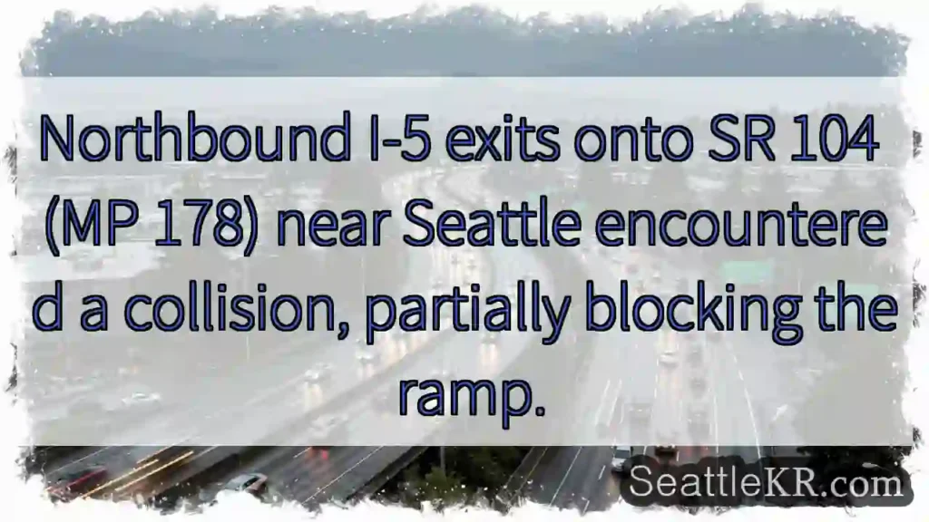 I-5 Collision Near Seattle Ramp Blocked