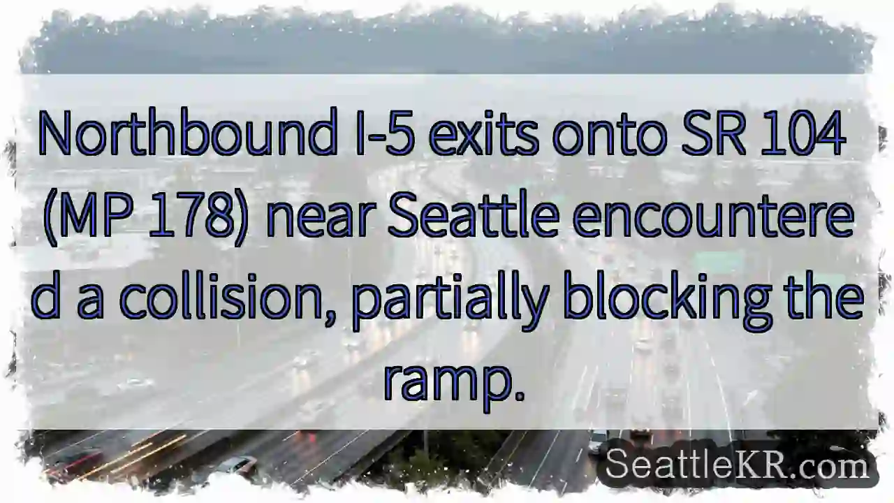 I-5 Collision Near Seattle Ramp Blocked