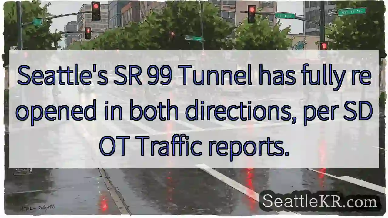 SR 99 Tunnel Fully Open! 🌉