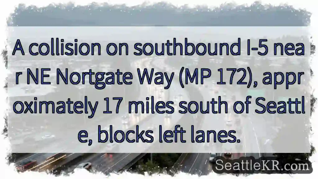 I-5 Collision SB Near Nortgate Way