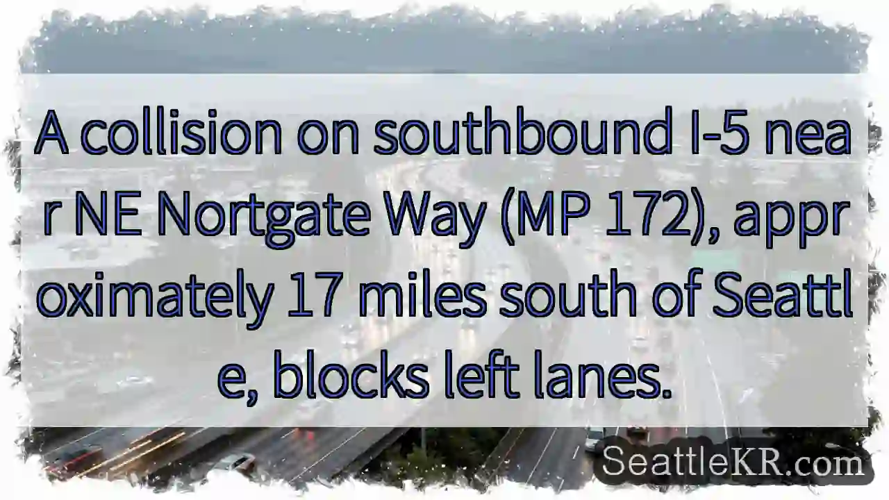 I-5 Collision SB Near Nortgate Way