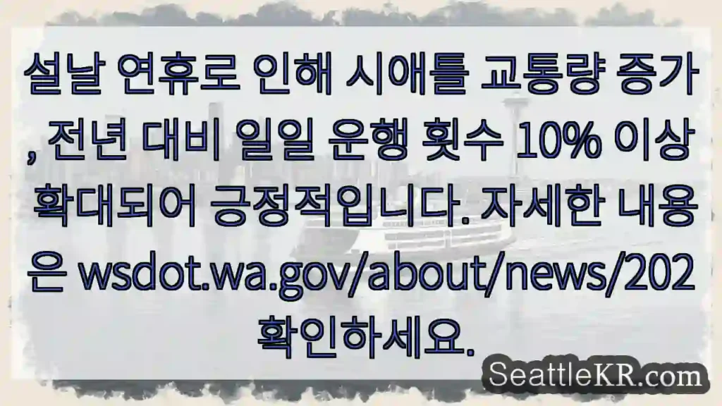 설날 교통 원활, 운행 10%↑