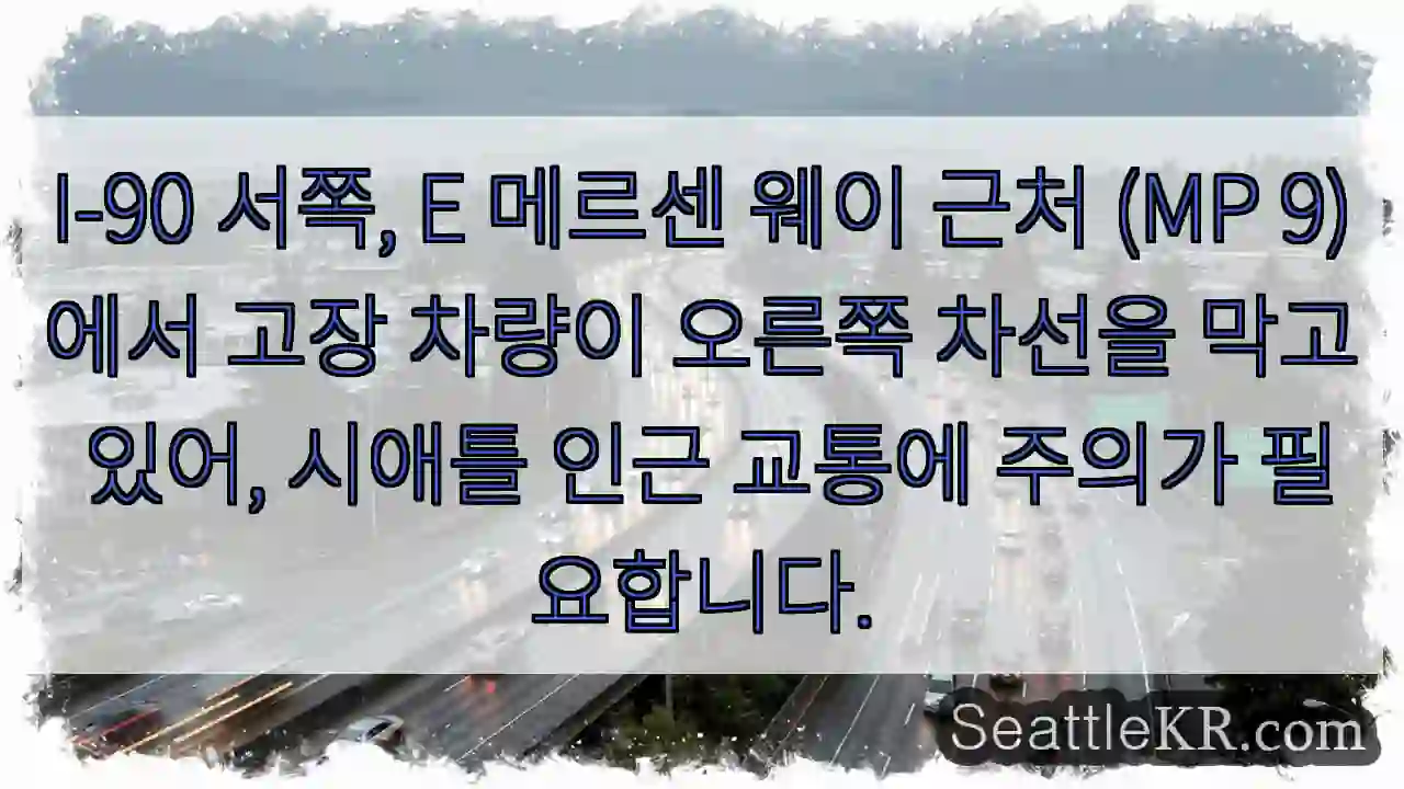 차량 고장! MP9 우회 필요