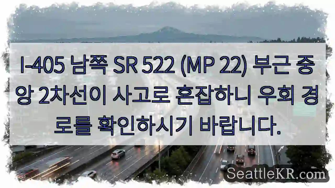 사고! 우회로 확인