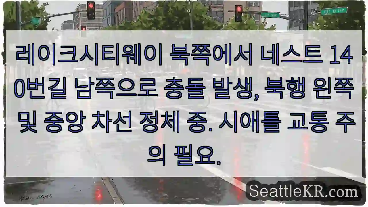 충돌! 차선 정체 주의