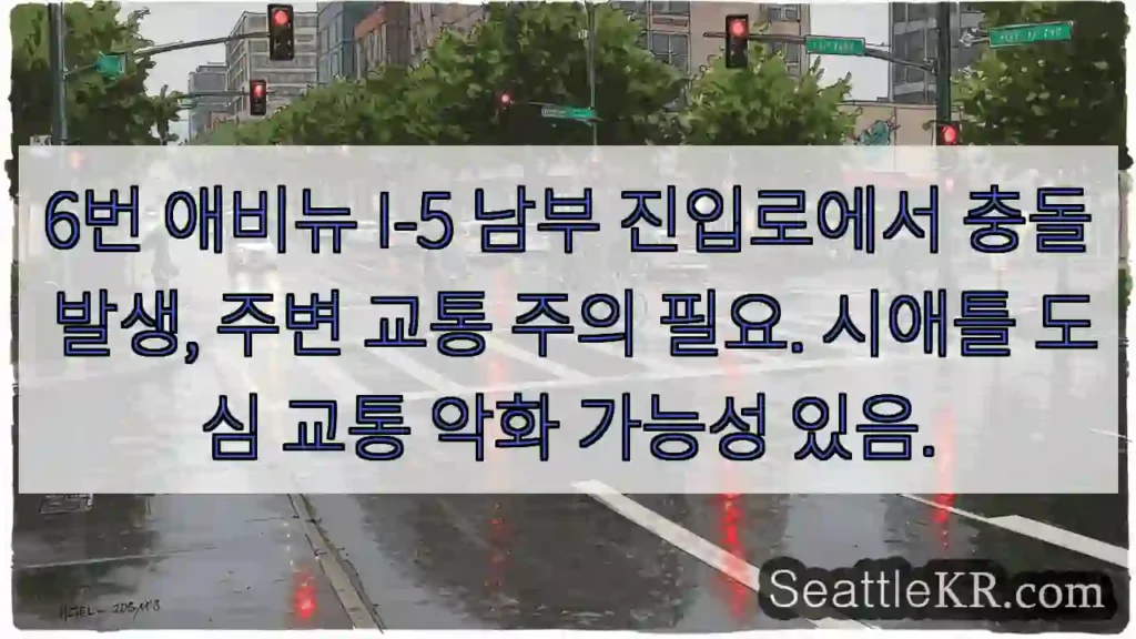 충돌! 6 애비뉴 I-5 남부 주의