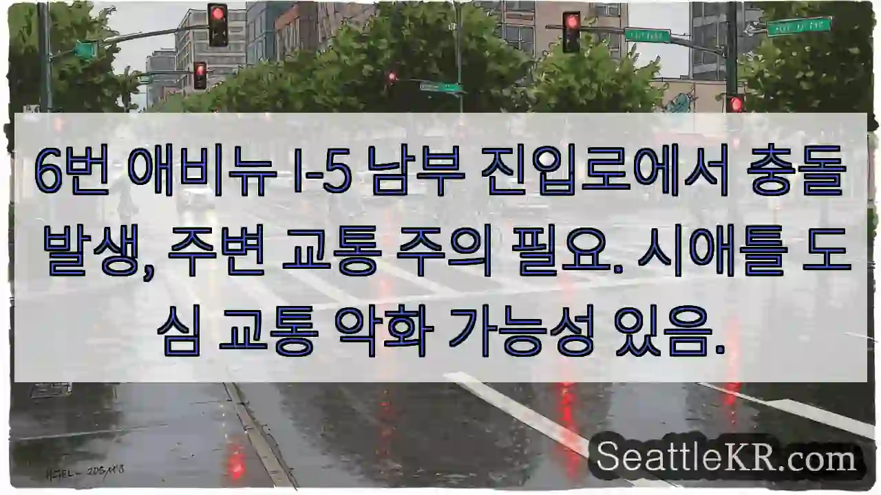 충돌! 6 애비뉴 I-5 남부 주의
