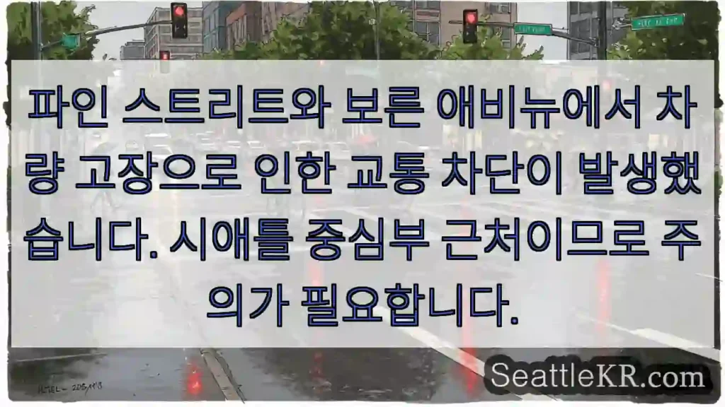 차량 고장, 교통 체증 주의!