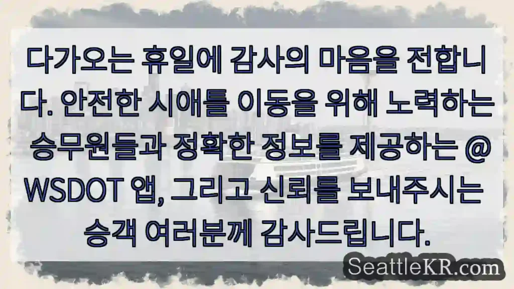 감사합니다, 안전한 여행!