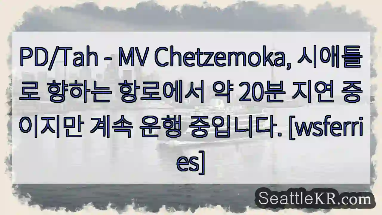 CHETZEMOKA, 20분 늦음