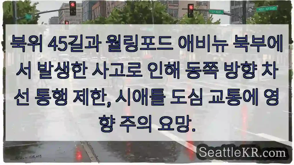 북위 45길 교통 제한! 주의 필요