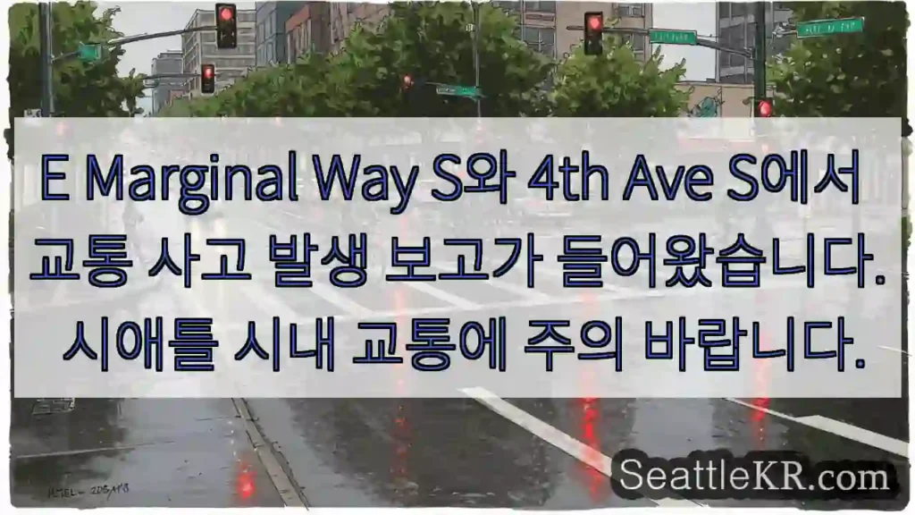 사고! Marginal Way S & 4th Ave S
