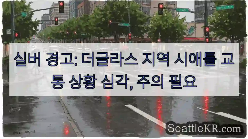 심각! 더글라스 교통 차단