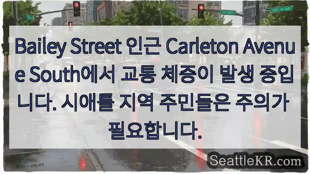 교통 체증! 주의 필요