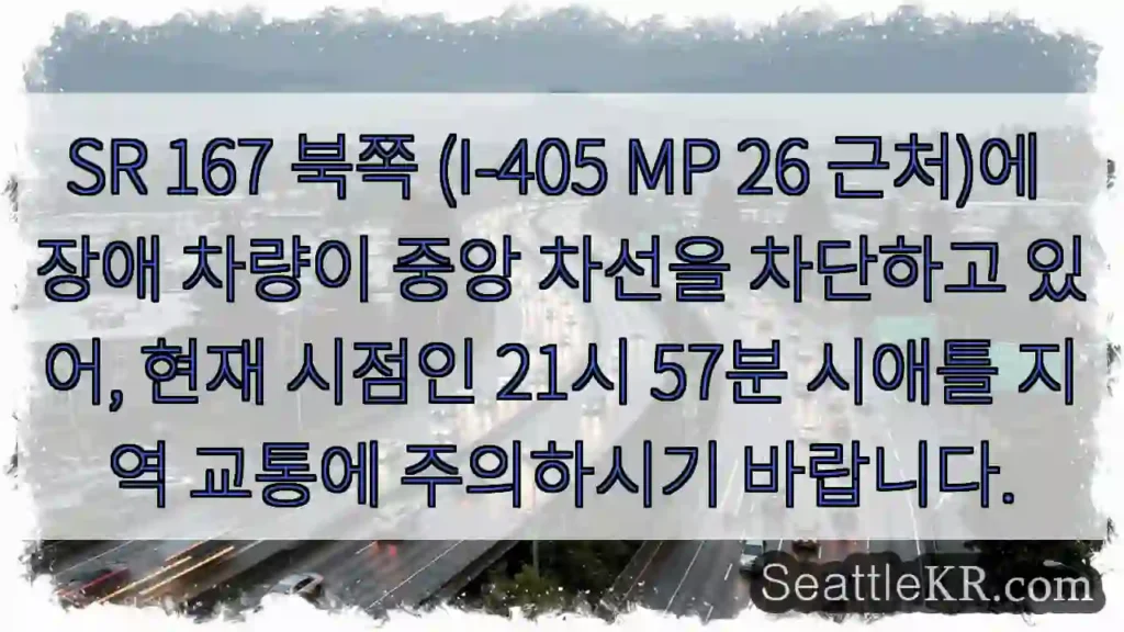 차량 중앙 차단! 주의 필요