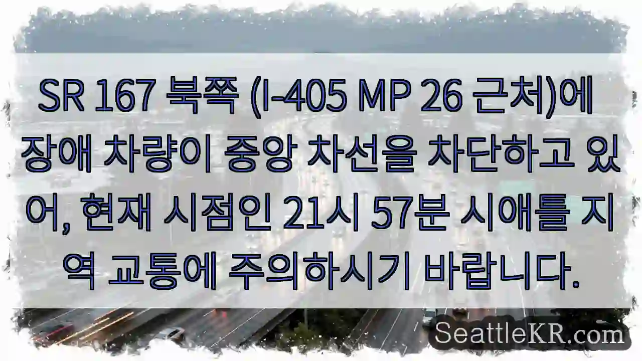 차량 중앙 차단! 주의 필요