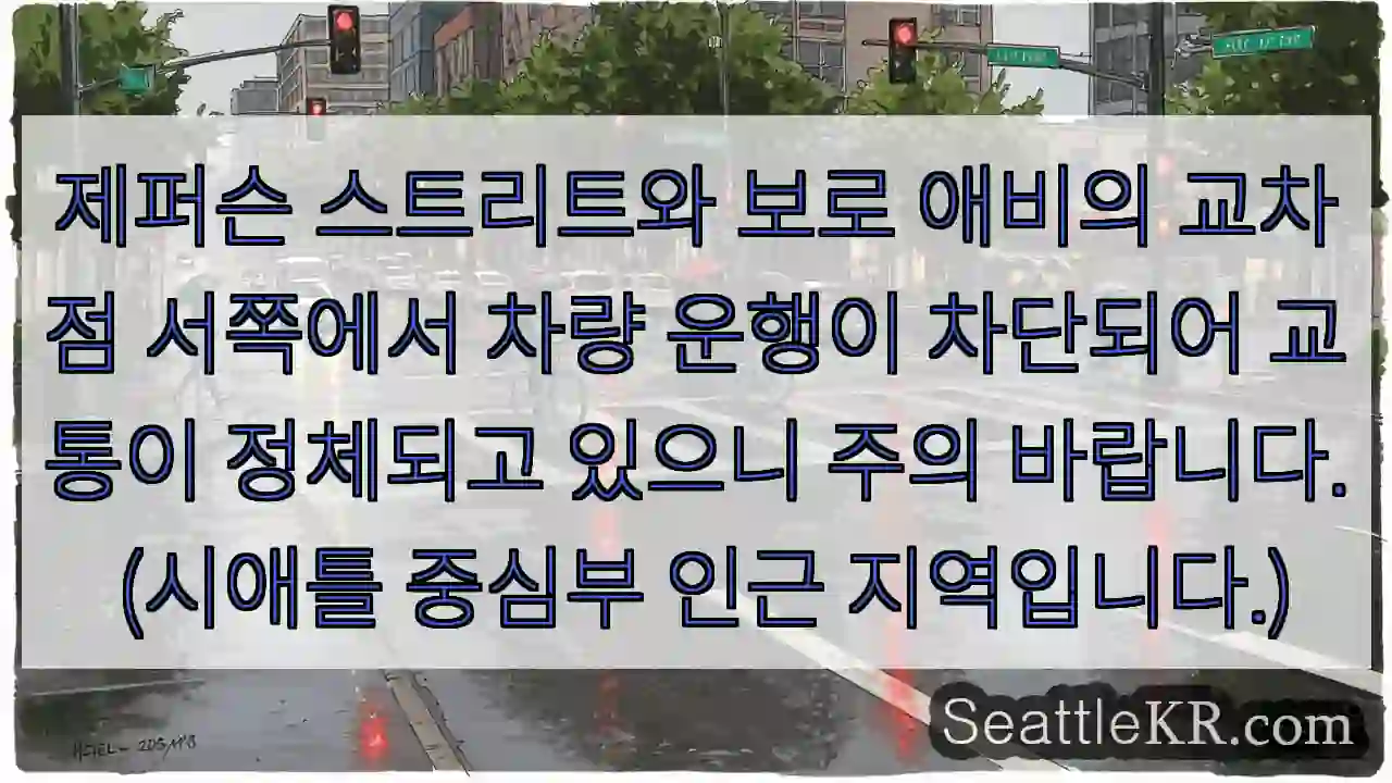 길 통행 제한! 주의 필요