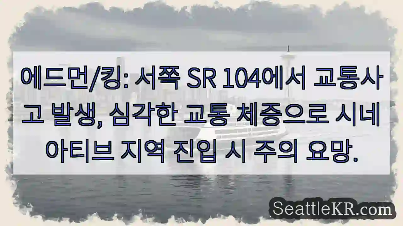 사고! SR 104 정체 심각